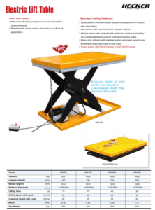 Catalog_โต๊ะยกไฟฟ้า Electric lift table